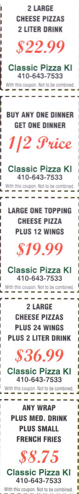 © Copyright Classic Pizza